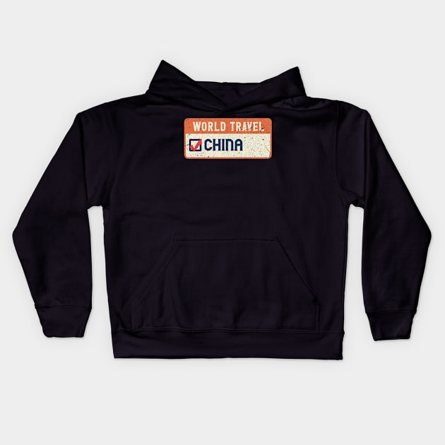 China world travel Kids Hoodie by SerenityByAlex